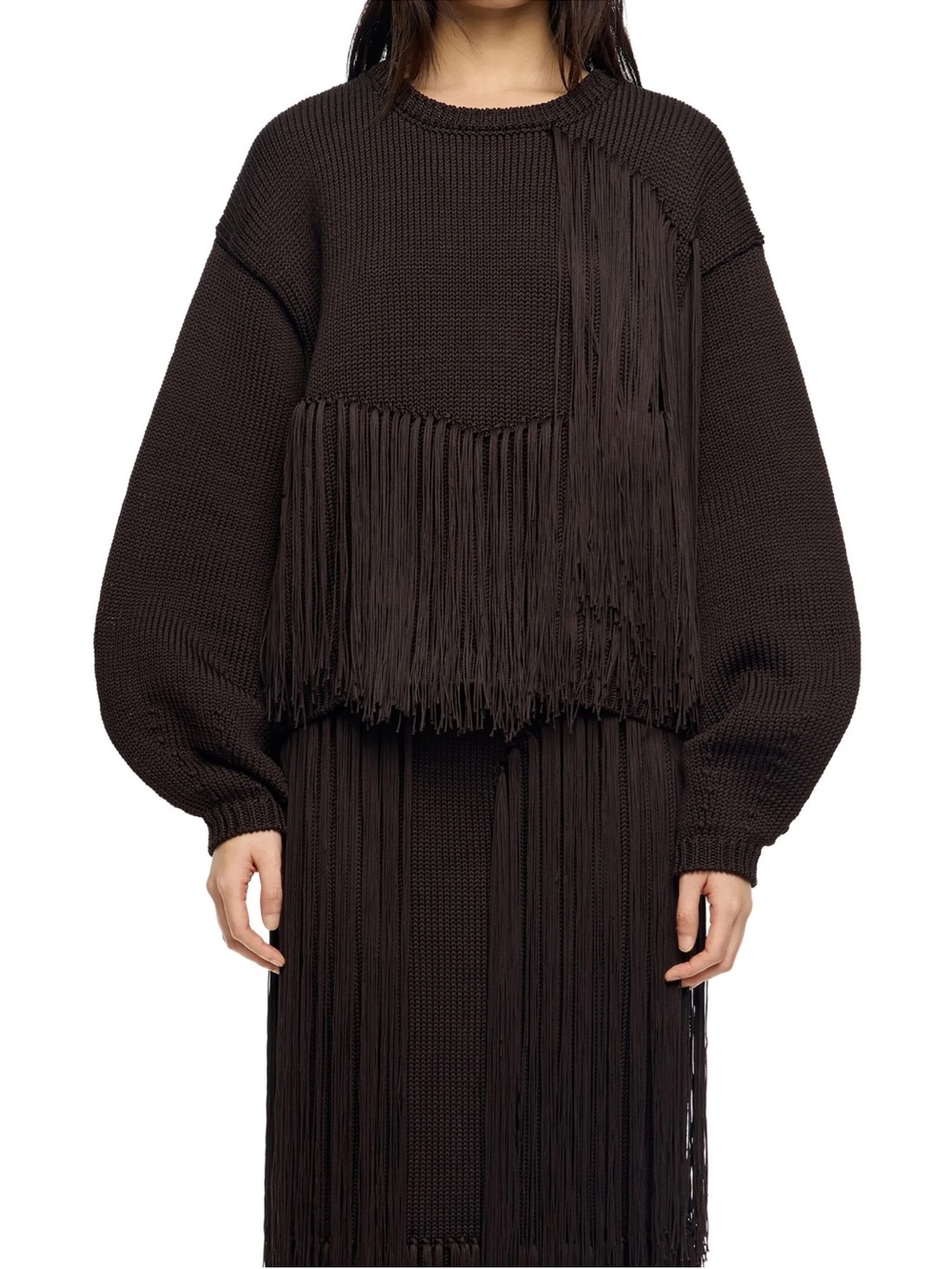 Bimba y Lola Fringe Sweater